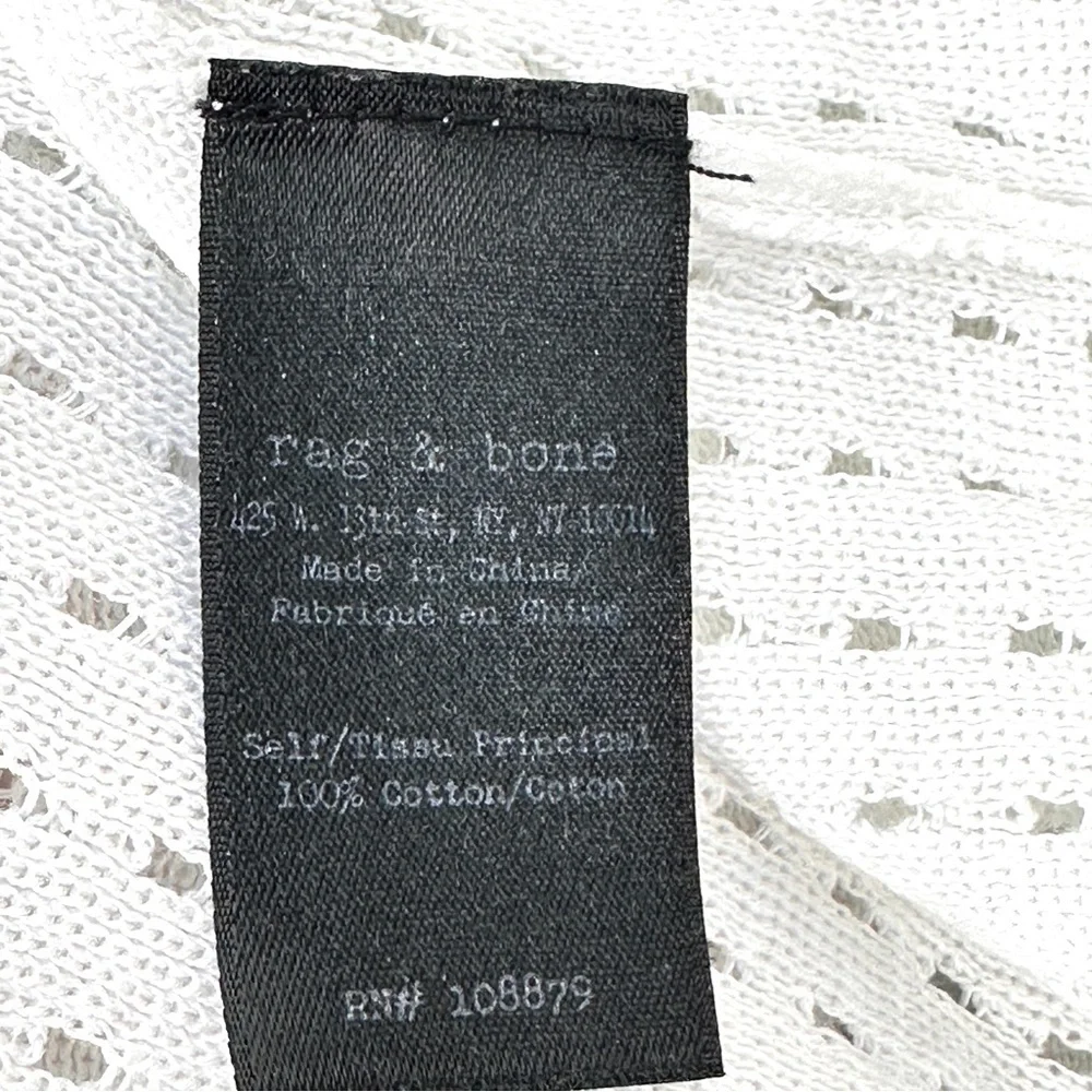 rag & bone White and Gray Long Sleeve Top - Picture 8 of 10